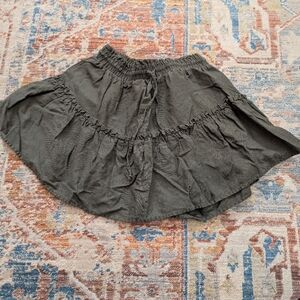Ci Sono Dark Olive A-Line Skirt